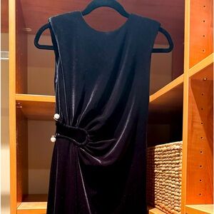 Self-portrait velvet floor length dress